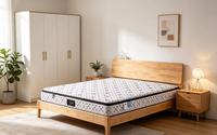 Colchón Plegable Económico en Caja, de Tela, para Hotel, con Látex Natural, Gel, Espuma Viscoelástica y Resortes Ensacados