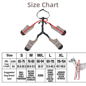 Bottes tout temps pour chiens Chaussures de marche à bretelles pour grands chiens Hiver Été Printemps Imprimé Polyester Matériel - Product Image 6