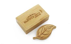 Memoria usb con forma de hoja de arce de bambú <span class=keywords><strong>para</strong></span> regalo de <span class=keywords><strong>boda</strong></span>, memoria usb de madera con diseño y caja de madera, <span class=keywords><strong>2022</strong></span> - Product Image 5