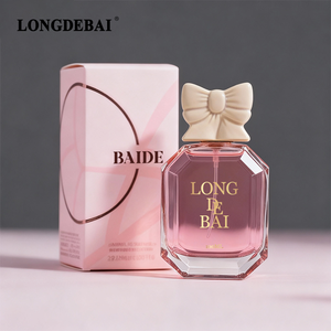 Botella de Perfume Vacía para Mujer, en Oferta, de Vidrio Transparente Octogonal, Botella de Perfume de 100 ml con Atomizador y Caja - Product Image 1