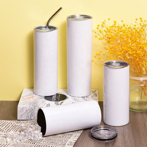 كوب قهوة كلاسيكي معزول حراريًا من الفولاذ المقاوم للصدأ بجدار مزدوج، قابل للتخصيص بالطباعة، أبيض اللون، مثالي كهدية - Product Image 3