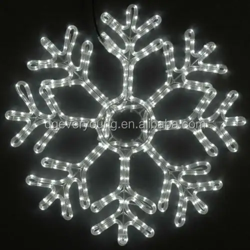 Outdoor wasserdicht IP44 hängende Schneeflocke 2D LED Motiv Seil Licht Weihnachten Neujahr einkaufen dekorative Urlaub
