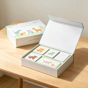 Cartes flash en papier sur les animaux, cartes éducatives précoce pour la reconnaissance des animaux, jouets Montessori pour bébés et enfants en bas âge - Product Image 2
