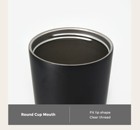 280ml 380ml Tasse à café thermique isolée Tasse à café sous vide en acier inoxydable à double paroi