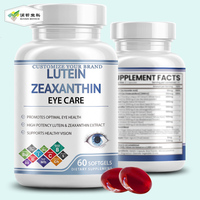 Complément alimentaire pour adultes en gélules molles de vitamines C, E, Oméga 3, Lutéine et Zéaxanthine pour la santé oculaire, OEM E-commerce