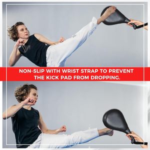 เป้าซ้อมเตะเทควันโด4ชิ้นแบบพรีเมี่ยม, เป้าโค้งสำหรับต่อยศิลปะการต่อสู้เป้าเตะฟองน้ำ - Product Image 4