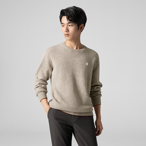 {Camisa Cloud Mist} Suéter de Punto Holgado y Cómodo de Manga Larga para <span class=keywords><strong>Hombre</strong></span> VICUTU, 100% Lana de Oveja, Hecho en China - Product Image 6