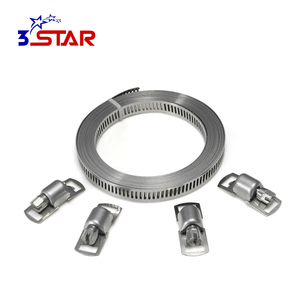 304 thép không gỉ Dây đeo kim loại + mạnh mẽ hơn ốc ví<span class=keywords><strong>t</strong></span> loại Kit lớn có thể điều chỉnh Ống kẹp - Product Image 2