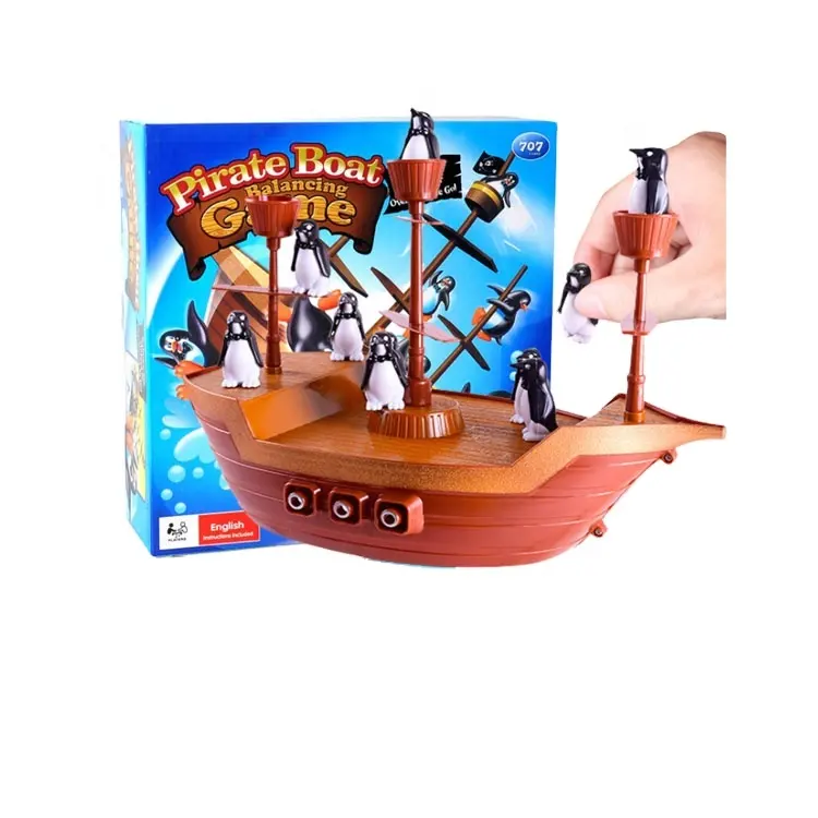 Игрушка Баланс Пингвин пиратский корабль захватывающие интерактивные детские настольные игры