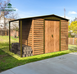 <span class=keywords><strong>Abri</strong></span> de jardin pour rangement extérieur, piscine, patio, organisation de la pelouse, avec auvent, <span class=keywords><strong>abri</strong></span> <span class=keywords><strong>en</strong></span> métal imitation <span class=keywords><strong>bois</strong></span>, fabrication sur mesure - Product Image 2