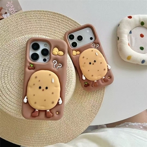 เคสโทรศัพท์ซิลิโคน TPU นิ่มลายการ์ตูน 3 มิติ สำหรับ iPhone 17 16 <span class=keywords><strong>Pro</strong></span> <span class=keywords><strong>Max</strong></span> 15 Plus 14 13 <span class=keywords><strong>12</strong></span>  ฝาหลังน่ารัก - Product Image 3