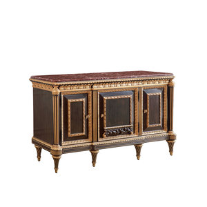 Mobile d'<span class=keywords><strong>ingresso</strong></span> di lusso in stile classico francese con intarsi floreali dipinti a mano e foglia d'oro per <span class=keywords><strong>ingresso</strong></span> e soggiorno - Product Image 4