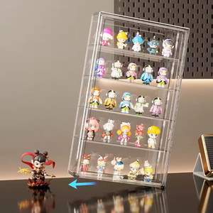 60*35*12CM Collectibles Organizer <b>Wall</b>-mounted Transparent Foldable Blind Box <b>Display</b> <b>case</b> Box with Magnetic Door - Product Image 5