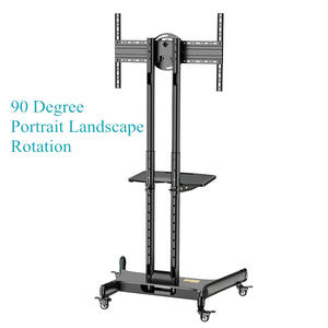 Zeno รถเข็นทีวีมือถือหมุนได้สำหรับ32 "-60" L65-<span class=keywords><strong>X</strong></span> ° 360ใหม่ล่าสุด<span class=keywords><strong>100</strong></span>*<span class=keywords><strong>100</strong></span>-600*400มม. มีล้อขาตั้งทีวีแบบหมุนได้ - Product Image 2