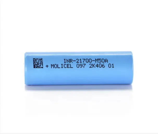 Groothandel 21700 5000Mah Li-Ion Batterij Molicel Inr21700 M50a Oplaadbare Batterij 3.6V 20a Ontlading Lithium-Ion Batterij