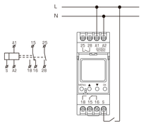 RELETEK Relais Temporisé Numérique Miniature Multifonctionnel Scellé de Haute Qualité RD-TMS1AC/DC 24-240V 50/60HZ 1C/O+1NO Haute Puissance