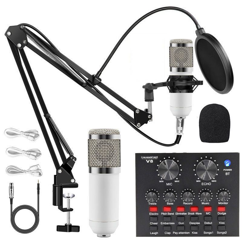 BM800+v8 Silver white