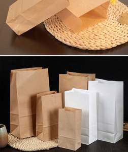 Sacs plats en tissu non tissé brun personnalisés, recyclables, imprimés en offset, taille personnalisée pour pizza et sushi - Product Image 5