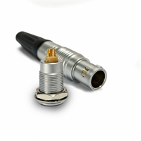 Connecteur médical circulaire autobloquant UHUB de haute qualité, prise et fiche métalliques push-pull, connecteur résistant aux hautes températures