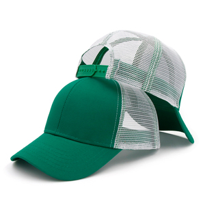Gorro de camionero liso de 6 paneles de algodón de <span class=keywords><strong>color</strong></span> sólido, gorra deportiva formal de calle al por mayor, gorra de malla en blanco, parches bordados con logotipo personalizado - Product Image 5