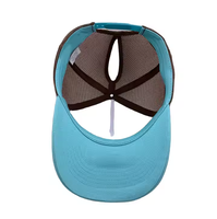 Casquette Trucker 5 Panneaux Rose Clair avec Logo Personnalisé Broderie 3D Y2K Hip Hop Imprimé Football Toile Mode Extérieur Plage Vente en Gros