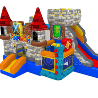 Château Combo Château Sautant De Rebond saut obstacle sauteur château de saut avec toboggan gonflable combo videur