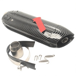 Tubo de Escape Universal para Motocicleta de 51MM, Fibra de Carbono, Pieza de Modificación para Carreras Urbanas - Product Image 3