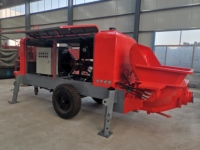 Pompe à béton électrique ultra-performante MINLE HBTS80 85m³/h 110kW Double Kawasaki/Rexroth pour la construction de grands tunnels et les grands travaux d'infrastructure