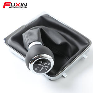 Poignée de levier de vitesse en cuir Fuxin 5/6 vitesses pour Passat B6 - Product Image 3