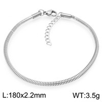 Bracelet unisexe réglable en acier inoxydable, motif corde torsadée, panier de fleurs et chaîne serpent ronde, style minimaliste, bijou de main tendance