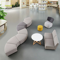 Canapé de réception moderne pour bureau, mobilier commercial, ensemble de canapés de bureau, canapé d'attente pour espaces publics