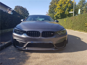 Lèvre avant en carbone véritable haute performance, pare-chocs avant pour <span class=keywords><strong>BMW</strong></span> F8x M3 <span class=keywords><strong>M4</strong></span> <span class=keywords><strong>F82</strong></span> style <span class=keywords><strong>CS</strong></span> - Product Image 3