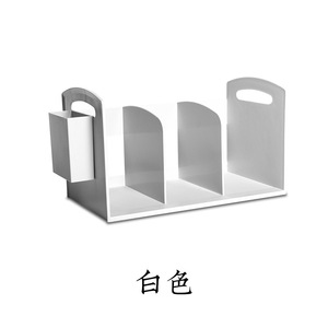 Organizador de Escritorio Minimalista Blanco, Caja de Almacenamiento Rectangular para Oficina, Dormitorio, Sala de Estar - Product Image 5