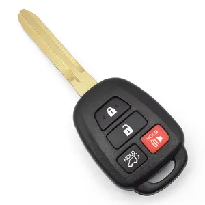 Topbest 2 3 4 Buttons Car Remote Key Shell Fob For T-oyota Corolla Avalon Venza SUV&HOLD buttons Key TOY43 Vehicle Keys