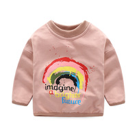 Meilleures ventes Alibaba : Nouveaux t-shirts pour filles, mode enfant, printemps, 100% coton, motifs imprimés