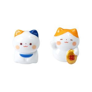 Vente flash - Statues Kawaii Maneki Neko - Mini figurines de chat porte-bonheur en résine pour la décoration de la maison, du bureau ou du tableau de bord de la voiture - Product Image 5