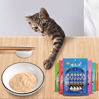 LUSCIOUS OEM ODM Hoogproteïne Zalm & Sint-Jakobsschelp Katten Snack - Verfraaiende Vacht Vloeibare Vacht- & Huidverzorging Verse Vleesformule