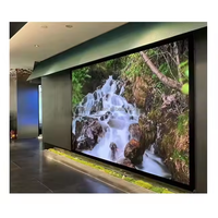 Layar Led dinding Video tampilan layar TV Led tetap dalam ruangan 4K HD peraga LED Pixel kecil ruang rapat Populer