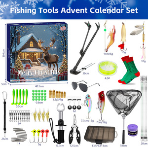 Offre spéciale 24 pièces coffret cadeau de pêche boîte aveugle de noël appâts de pêche Mino à paillettes ensemble d'appâts de pêche appâts artificiels - Product Image 6