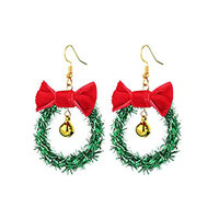 Boucles d'oreilles pendantes tendance pour femmes, bijoux de qualité à prix réduit pour la saison des fêtes de Noël
