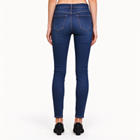 Jeans personnalisés avec logo, coupe slim, jambe skinny, délavés, en coton extensible, fermeture boutonnée, style vintage, légers, essentiels pour un look tendance
