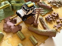 Kit de piste modulaire pour RC Crawler, échelles 1/18, 1/24, 1/30, 1/43, kit de scène réaliste pour Wltoys Radiant X43, accessoire de photographie et d'entraînement sur bureau