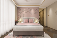 Papier peint floral personnalisé de style chinois 3D avec oiseau Mural Papier peint d'image Paysage de la nature Chinoiserie Mural Papiers peints en soie
