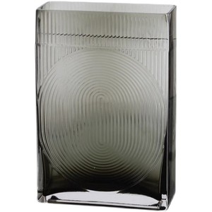 Classic Design thickened version <b>Square</b> <b>Glass</b> <b>vase</b> Flat mouthed Transparent <b>vase</b> - Product Image 4