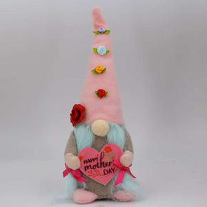 Nouvelle Figurine Créative de la Fête des Mères, Poupée <span class=keywords><strong>Sans</strong></span> <span class=keywords><strong>Visage</strong></span> en Forme de Cœur avec Chapeau Haut, Rudolph Debout, Modèle 0520, Vente en Gros Transfrontalière - Product Image 3