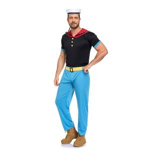 Costume de cosplay pour homme, style marin, inspiré des dessins animés, pour spectacle sur scène, Halloween - Product Image 5