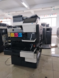 <span class=keywords><strong>Imprimante</strong></span> <span class=keywords><strong>couleur</strong></span> d'occasion reconditionnée multifonctionnelle pour bureau, copieur Konica Minolta Bizhub C759 A3 général - Product Image 5