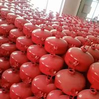 Alat Pemadam Kebakaran Bubuk Baja Merah Otomatis Gantung Portabel Bersertifikasi XingLong ISO9001 Kelas ABC 4kg-12kg 15-30d 1 Tahun