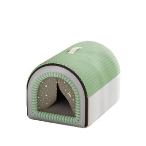 Grand lit pour <span class=keywords><strong>chien</strong></span> en forme de maison, chaud pour l'hiver, amovible et lavable, pour une utilisation en intérieur, adapté aux quatre saisons - Product Image 1