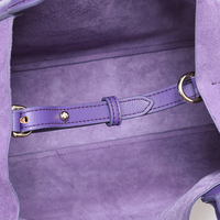 Sac fourre-tout en daim pour femmes personnalisé tendance de bonne qualité Sac à main violet en cuir suédé pour femmes matures avec porte-monnaie